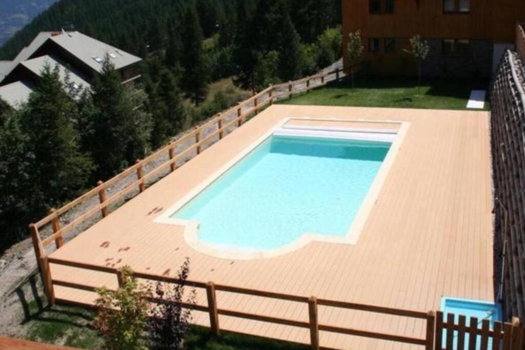 Chalet 4 Pers. Piscine Et Literie Toute Neuve. Puy-Saint-Vincent Esterno foto