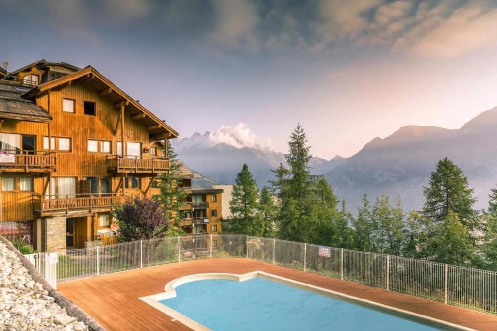 Chalet 4 Pers. Piscine Et Literie Toute Neuve. Puy-Saint-Vincent Esterno foto